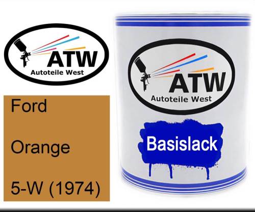 Ford, Orange, 5-W (1974): 1L Lackdose, von ATW Autoteile West.